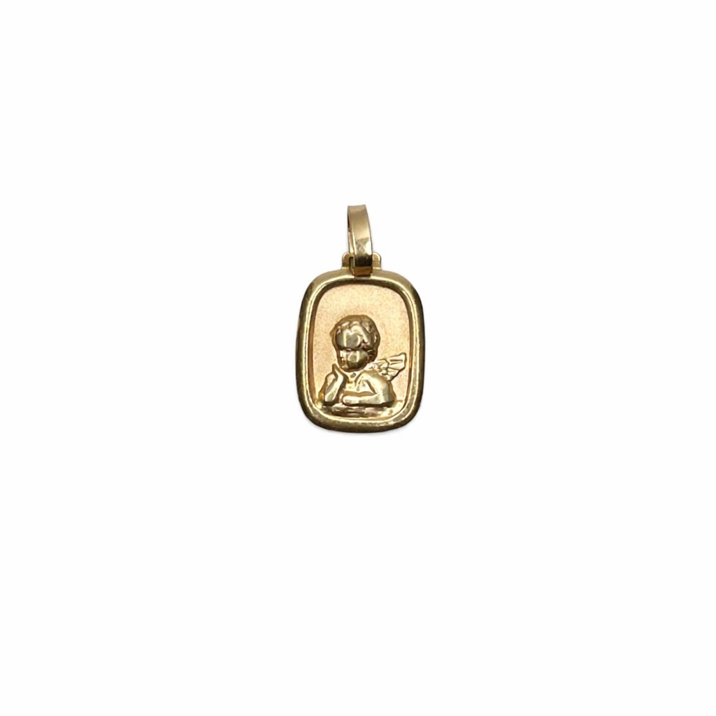 DIJE DEL ÁNGEL DE LA GUARDA EN ORO 18K