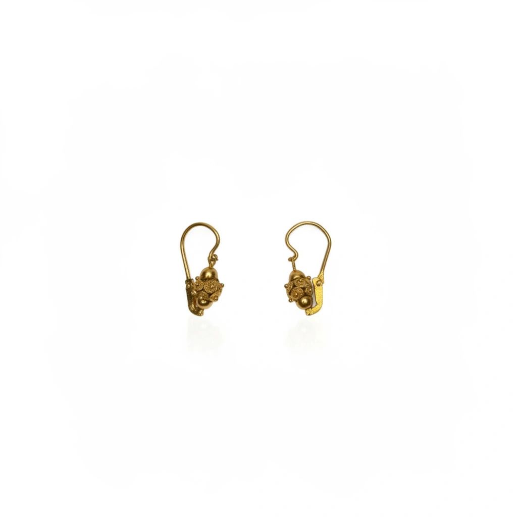 ARO DE ORO 18K FILIGRANA ESTILO CANTARITO