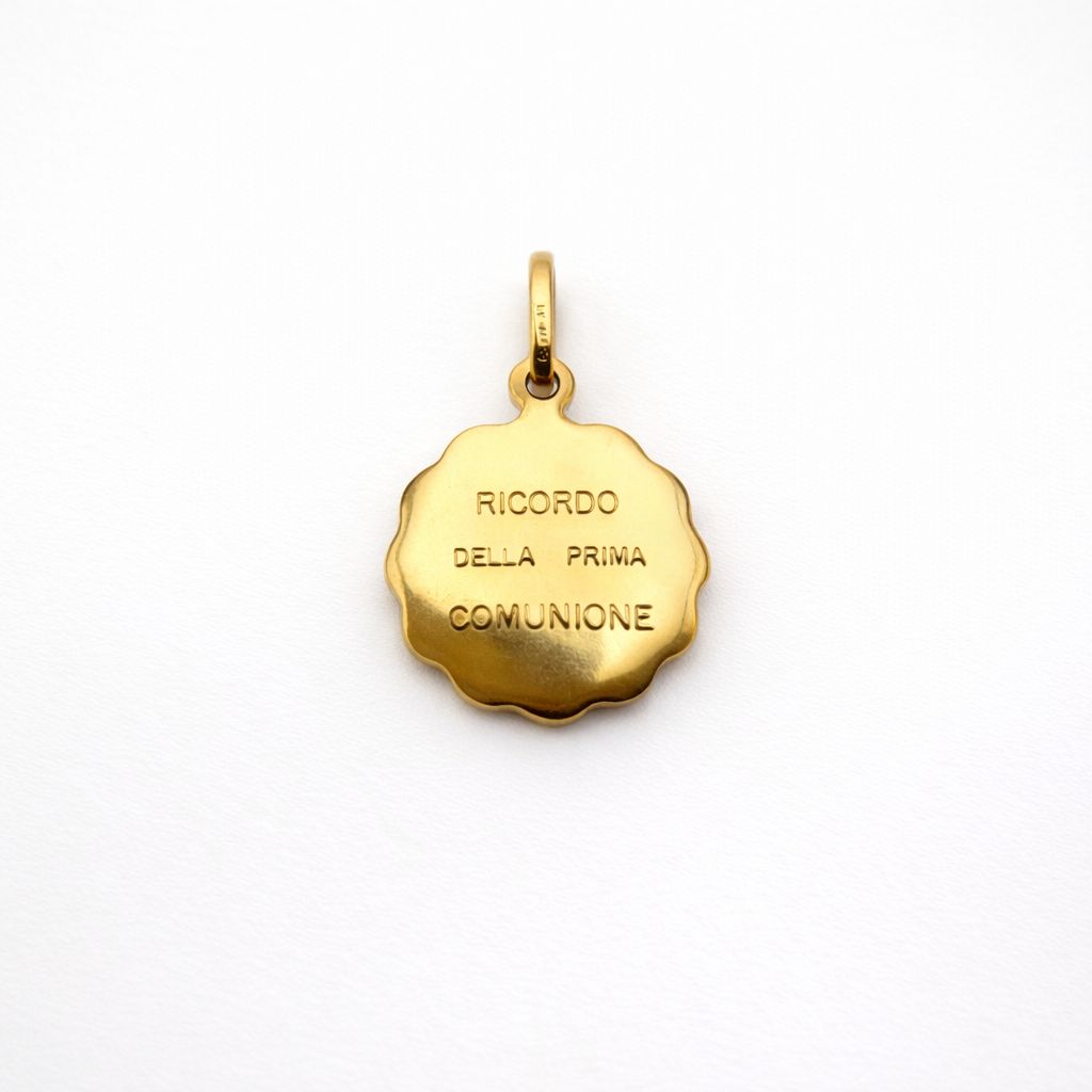 DIJE PRIMERA COMUNIÓN EN ORO 18K IMPORTADO ITALIANO