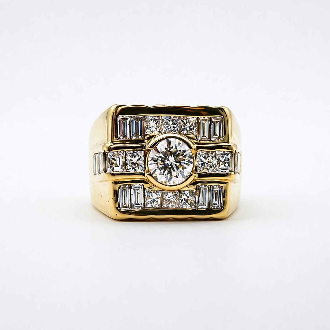 ANILLO DE ORO 18K C/ BRILLANTES