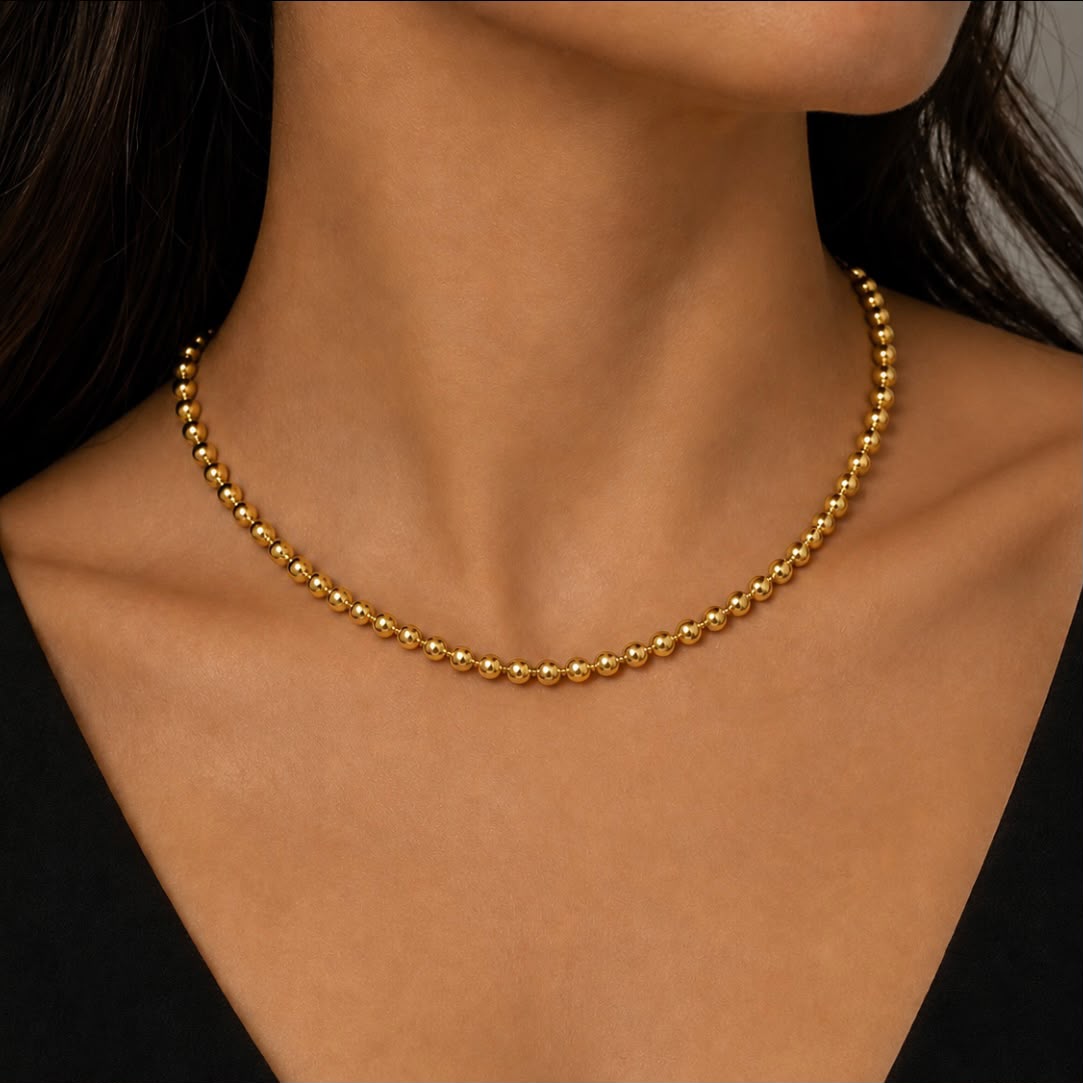 GARGANTILLA EN ORO 18K CON CADENA EXTENSIBLE