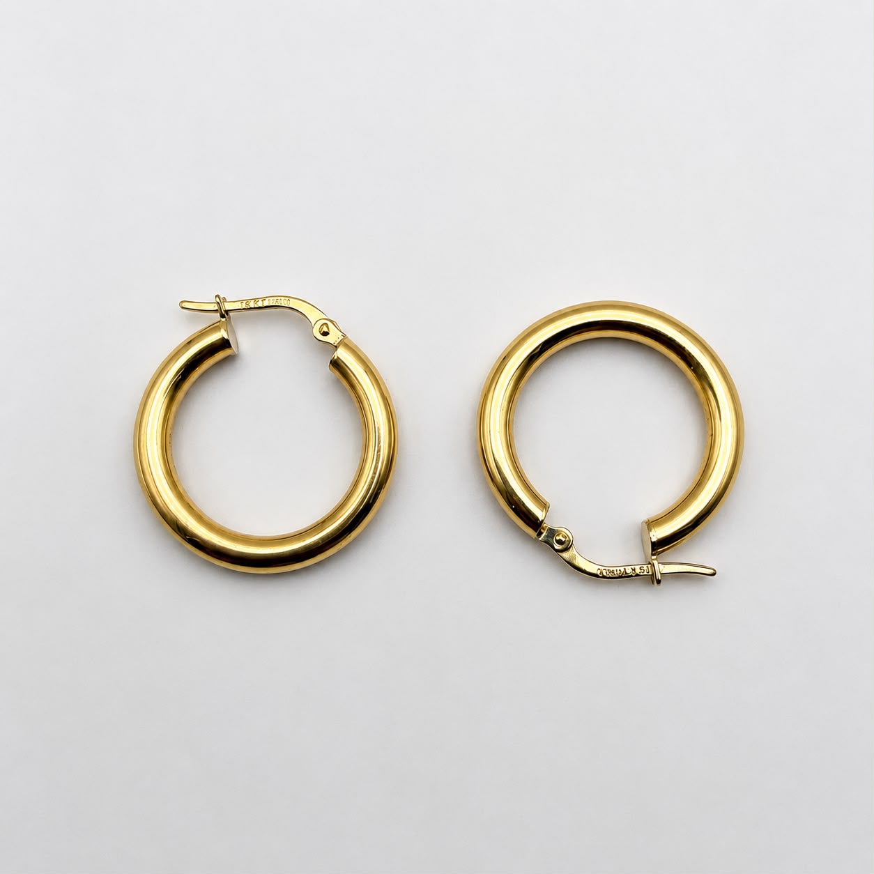 AROS ARGOLLA ITALIANOS ORO 18 KILATES