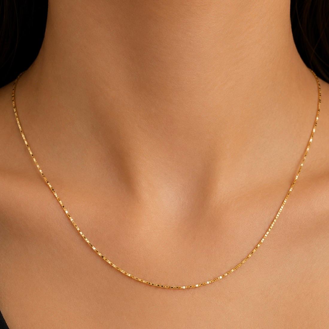 CADENA VENECIANA ITALIANA EN ORO 18K