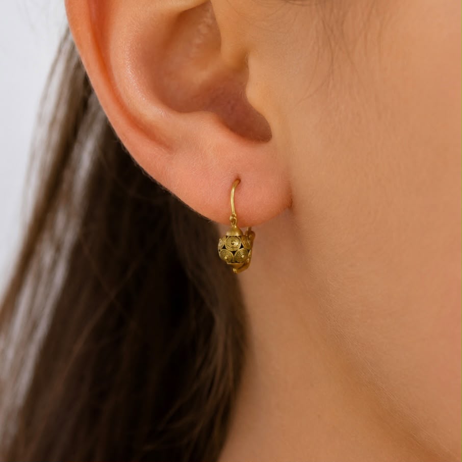 ARO CANTARITO DE FILIGRANA EN ORO 18K