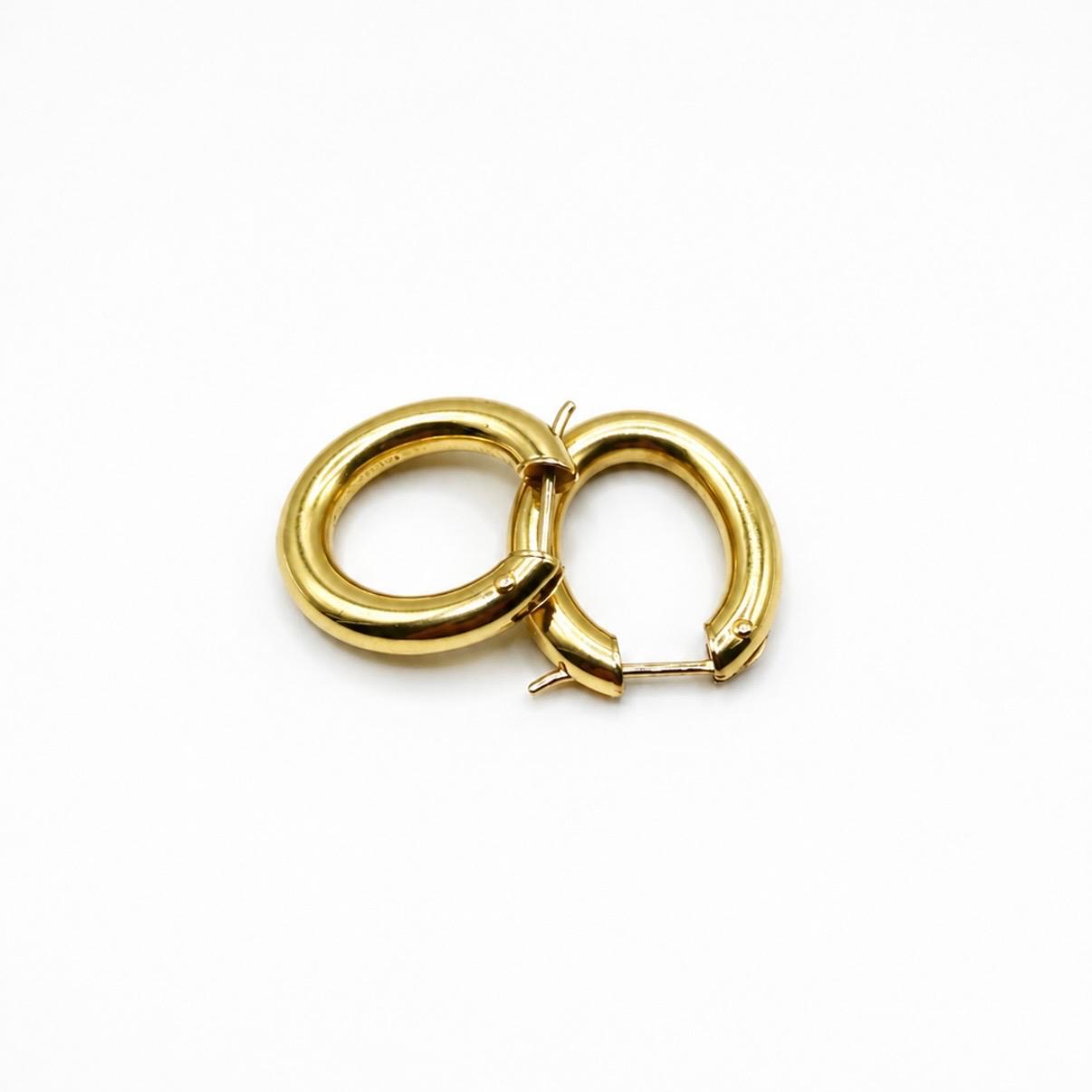ARGOLLAS OVALADAS EN ORO 18K