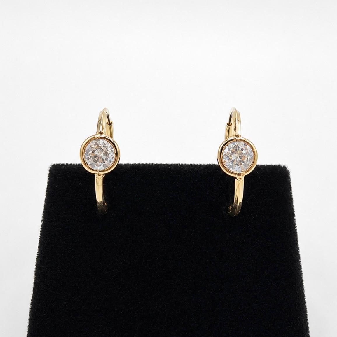 AROS ARGOLLA CON CIRCÓN EN ORO 18K