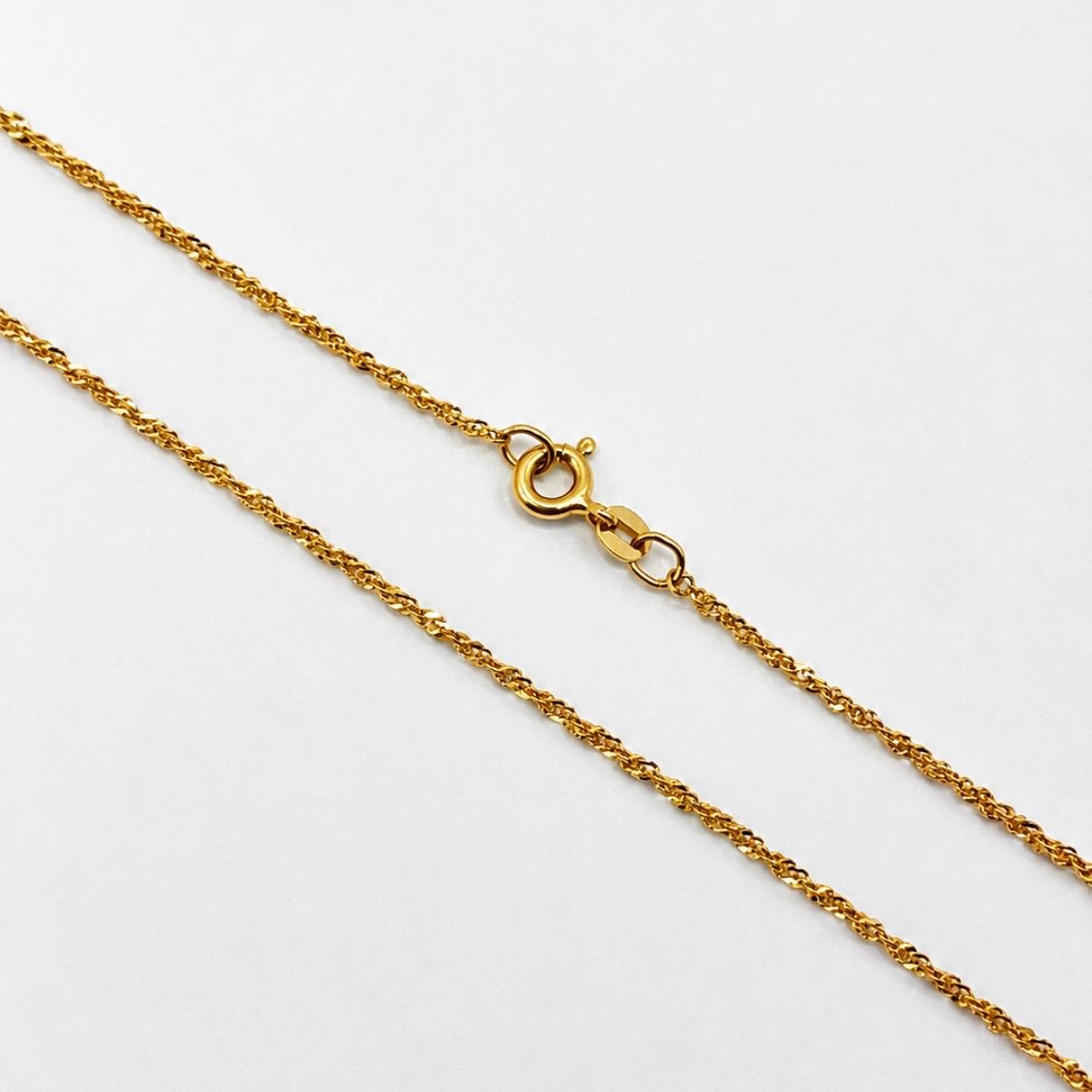CADENA PIOLA ITALIANA EN ORO 18K