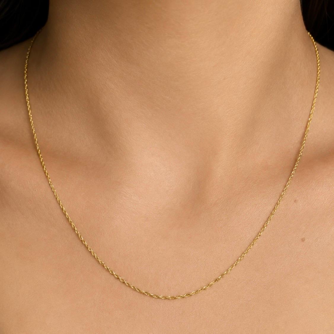 CADENA PIOLA ITALIANA EN ORO 18K