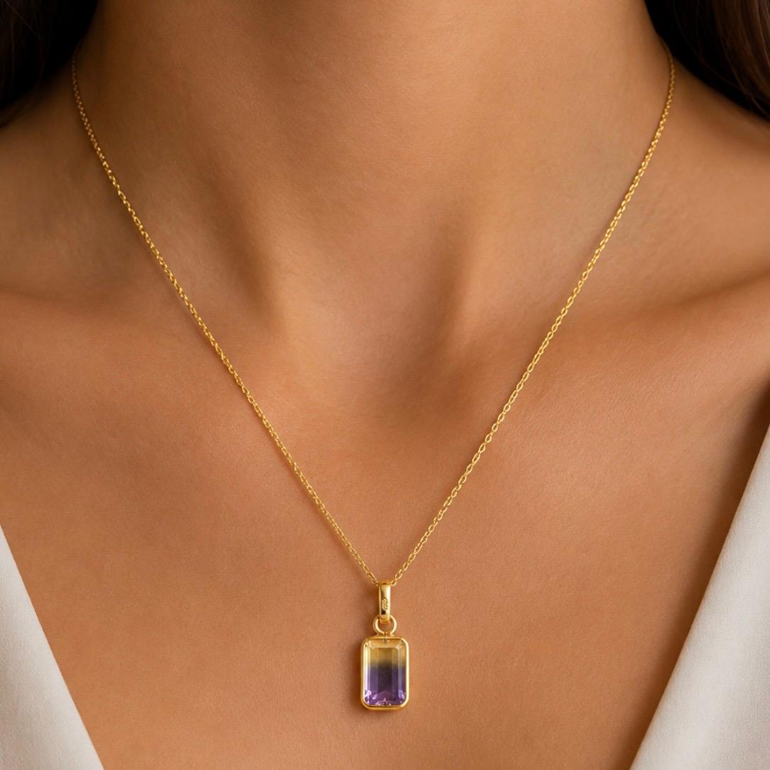 CONJUNTO EN ORO 18K CON AMATRINA