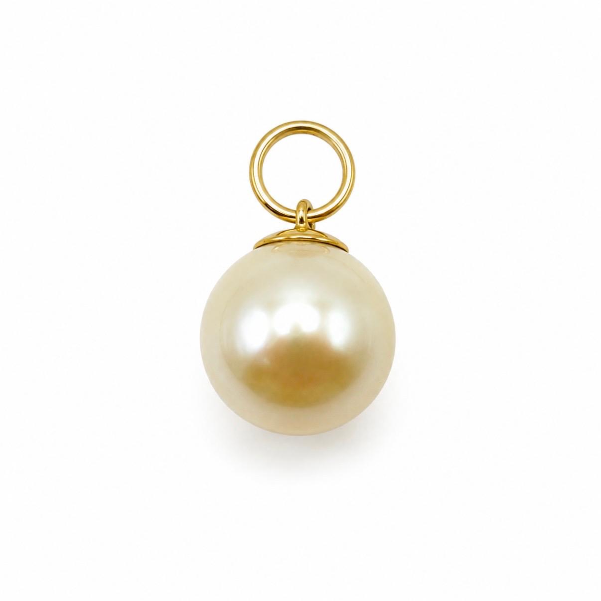 COLGANTE DE PERLA NATURAL EN ORO 18K