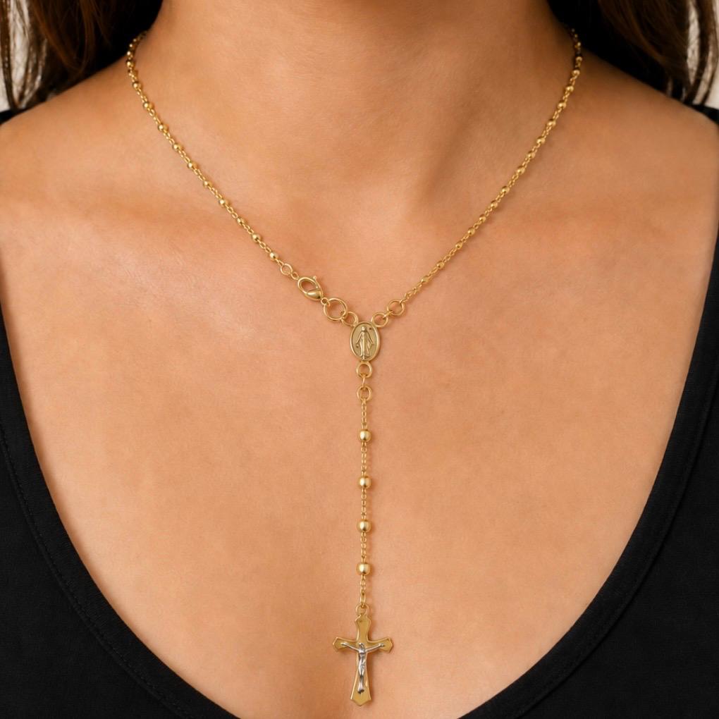 ROSARIO ITALIANO EN ORO 18K