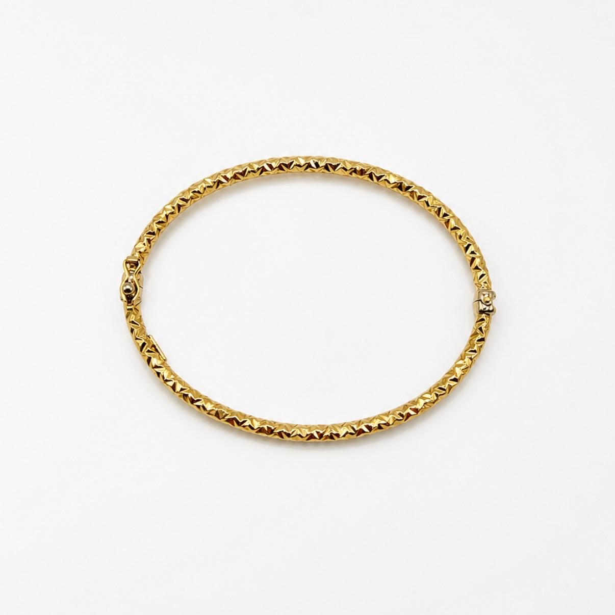 PULSERA ESCLAVA DIAMANTADA EN ORO 18K