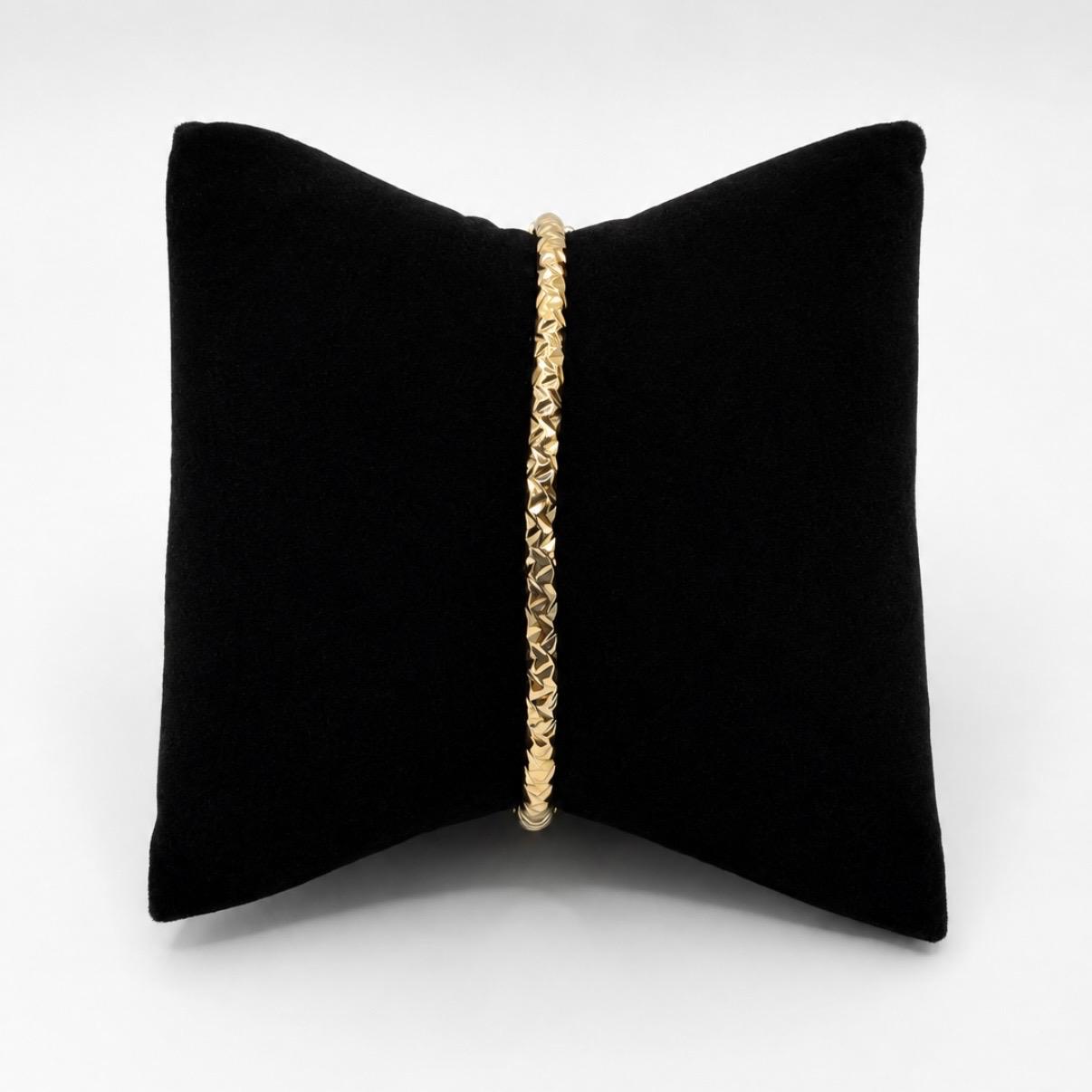 PULSERA ESCLAVA DIAMANTADA EN ORO 18K