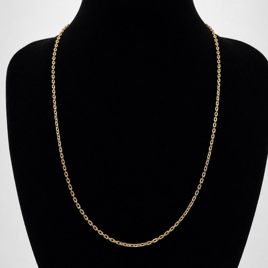 CONJUNTO FORZATINA RECTANGULAR EN ORO 18K