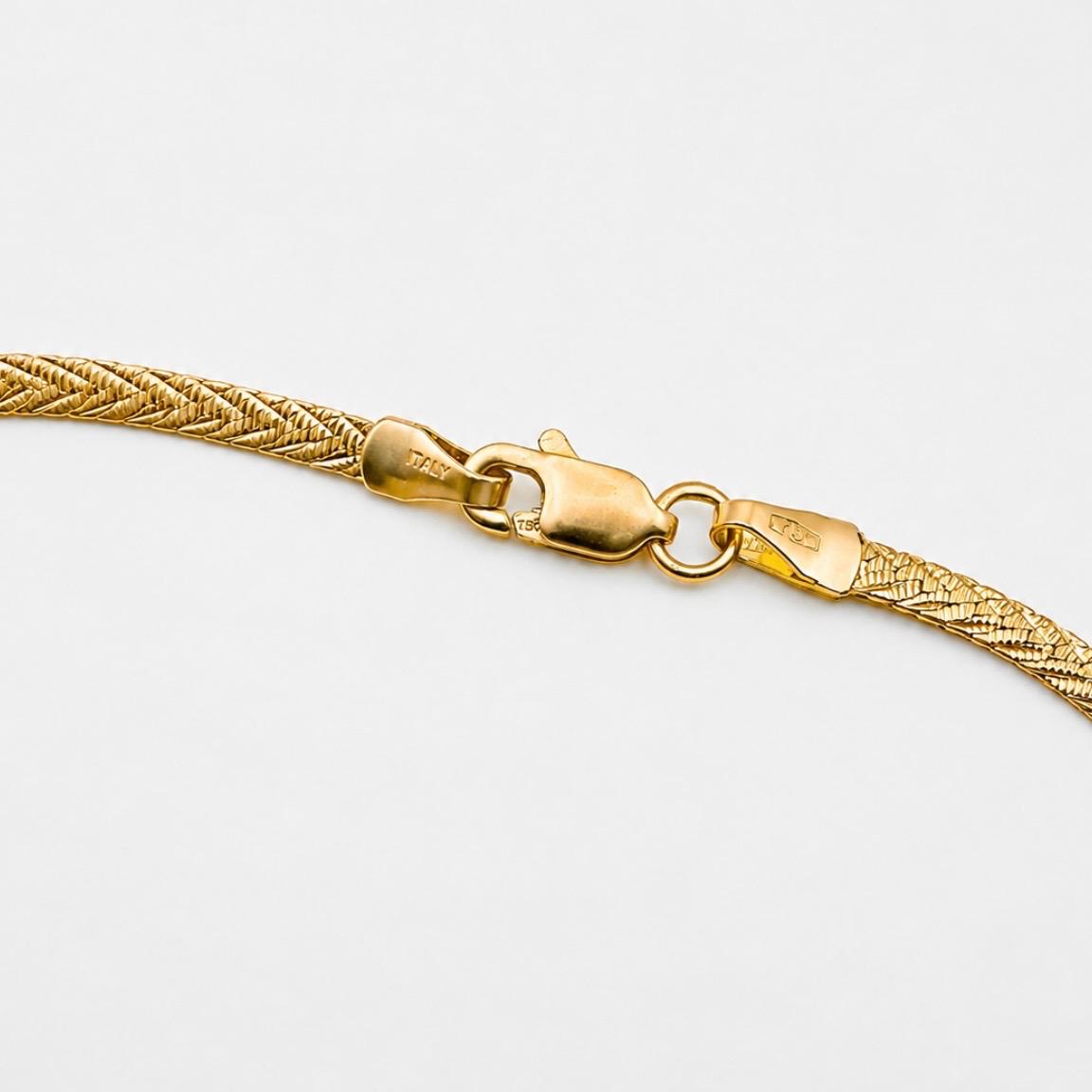 PULSERA ESPIGA ITALIANA EN ORO 18K