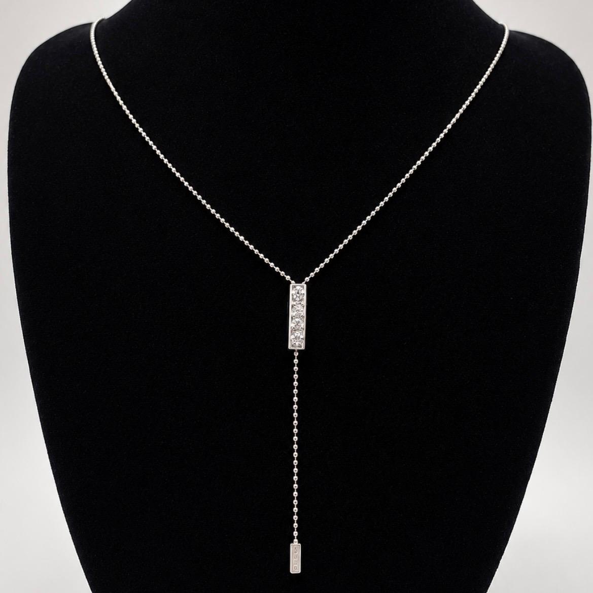 COLLAR GUCCI CON DIAMANTES EN ORO BLANCO 18K